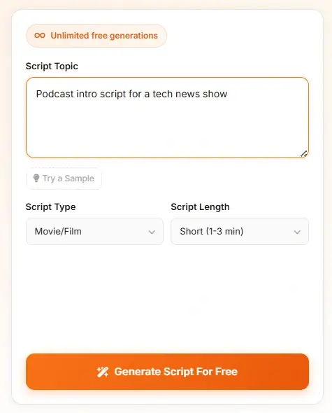 登録不要で使える無料AI台本ジェネレーターの比較